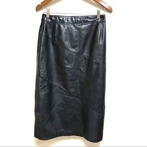 Vintage Siena New York Leather Skirt.   Size 8